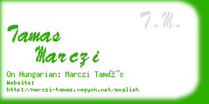 tamas marczi business card